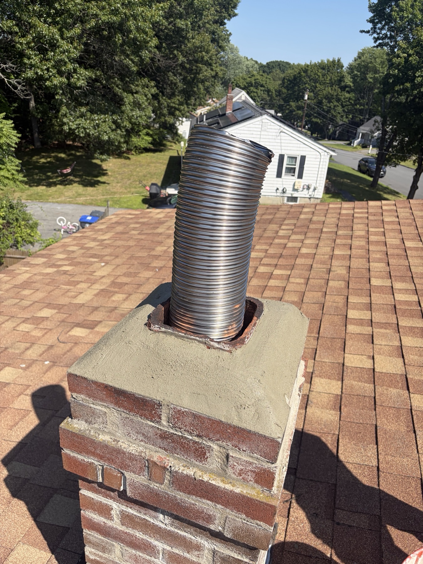 New stainless chimney liner installed in Methuen MA