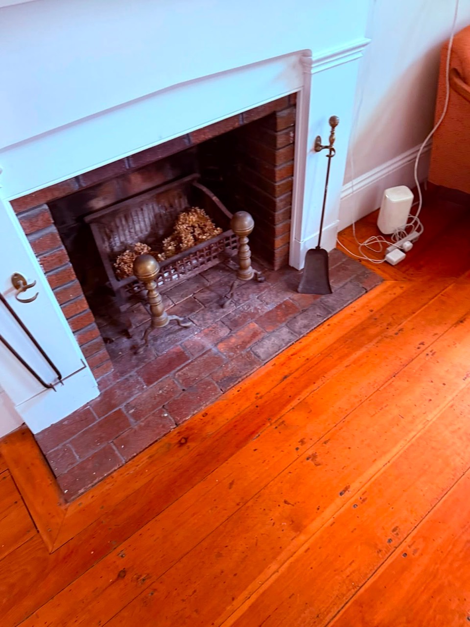 Fireplace after cleaning service in Rockport MA