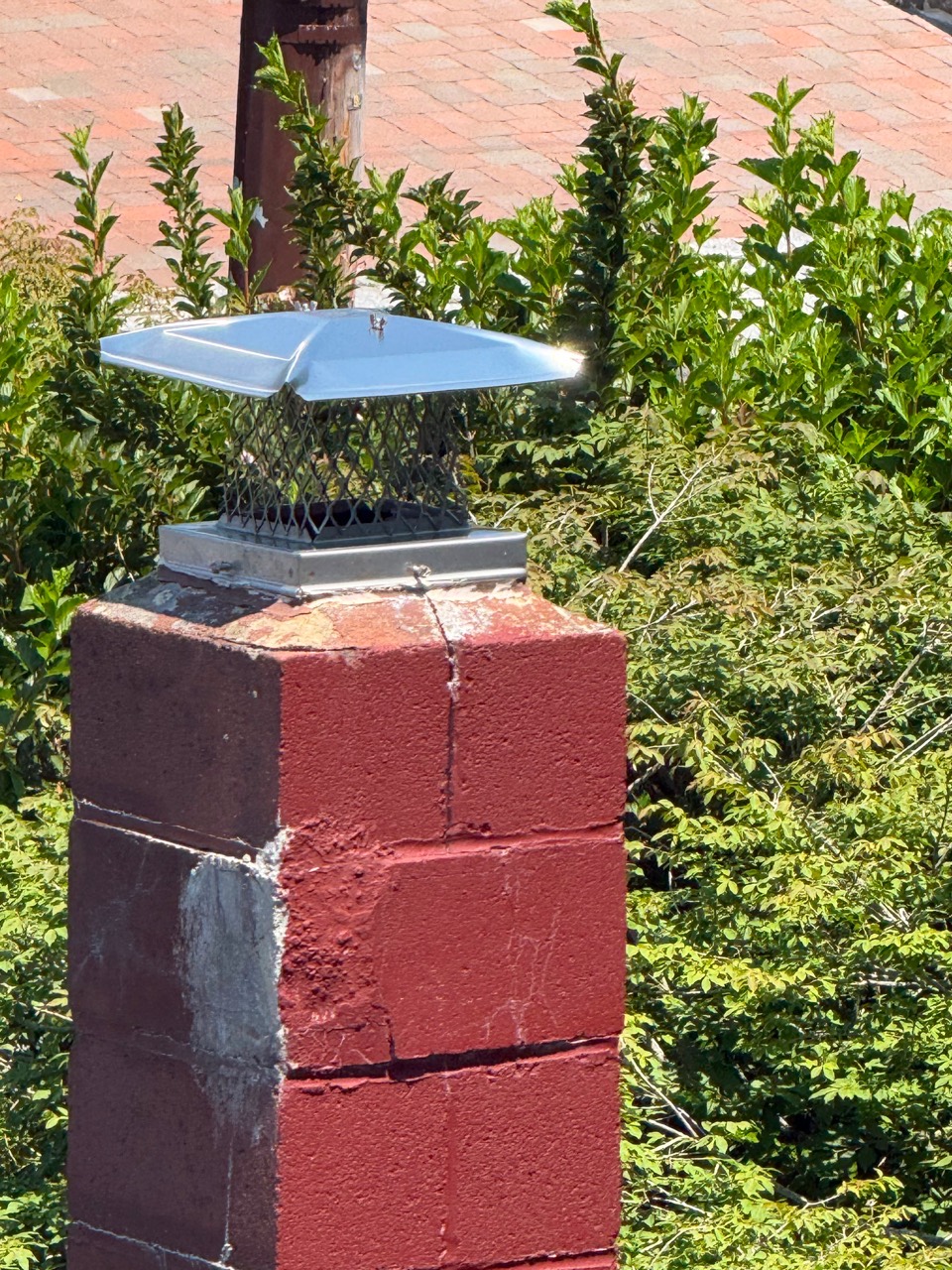Chimney cap inspection in Marblehead MA